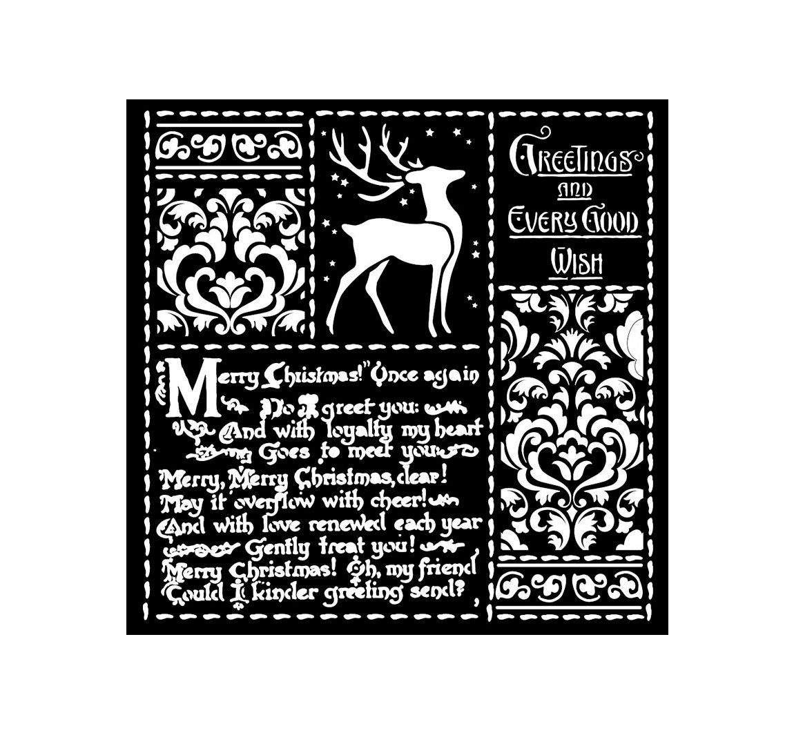 Schablone "Christmas Letters"