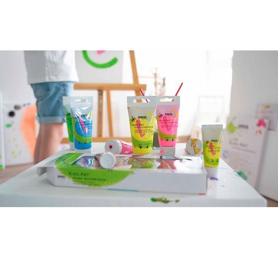KREUL Kids Art Kinder-Künstlerfarbe, 8 x 20 ml