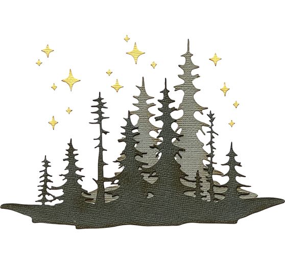 Sizzix Thinlits Punching template "Forest Shadows by Tim Holtz"