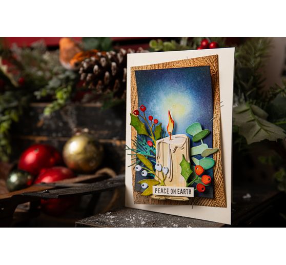 Sizzix 3D-Prägeschablone "Woodgrain by Tim Holtz"