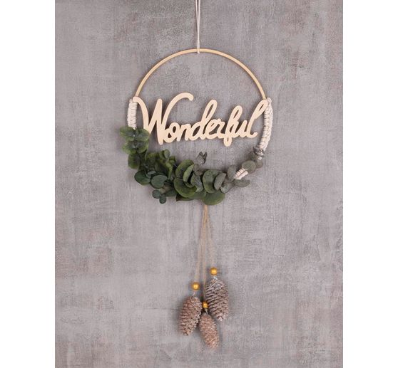Wooden lettering "Magic-Love-Wonderful", set of 3