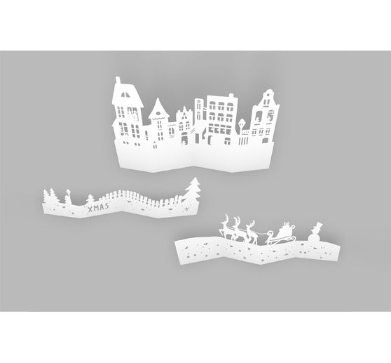 VBS Papier-Silhouette "Weihnachtsdorf"