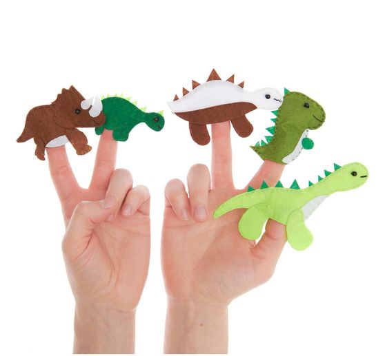 Bastelset Fingerpuppen "Dinos"