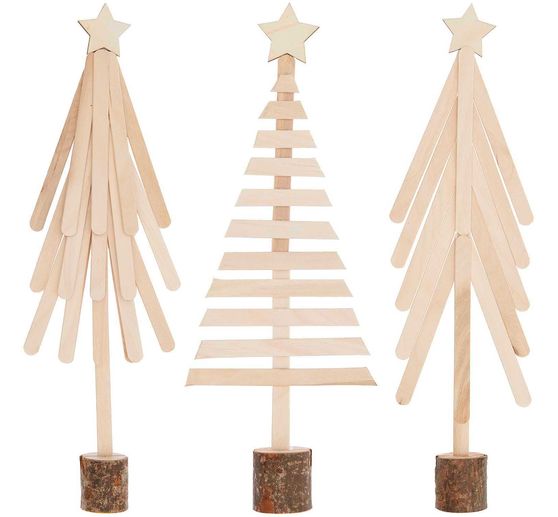 Craft kit wooden spatula "Fir tree"