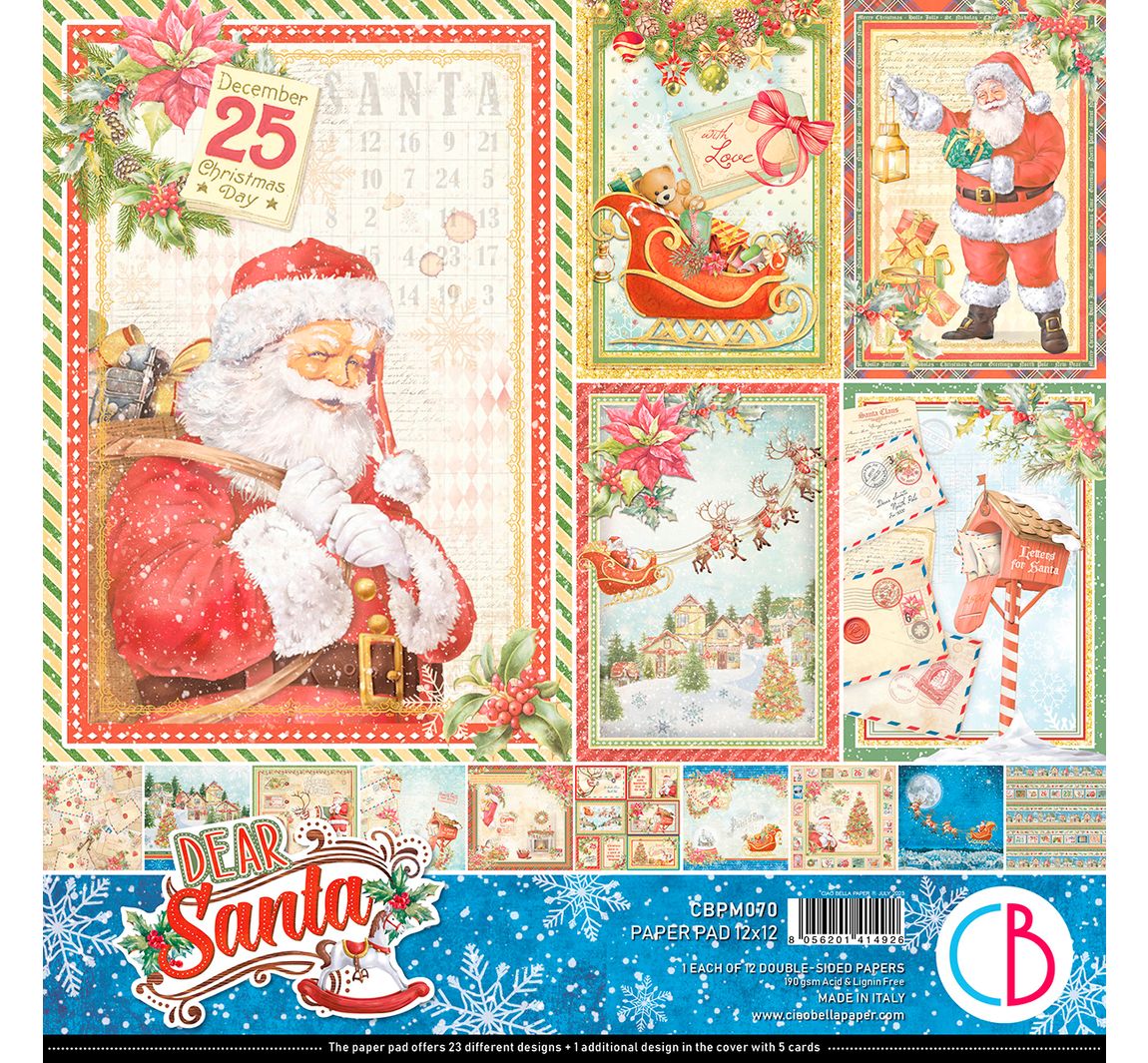 Scrapbook-Papier "Dear Santa"