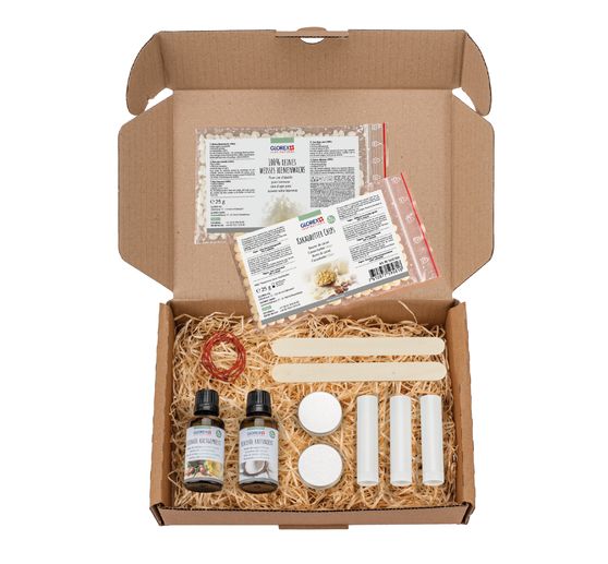 Natural cosmetics complete set "Lip balm with jojoba oil"