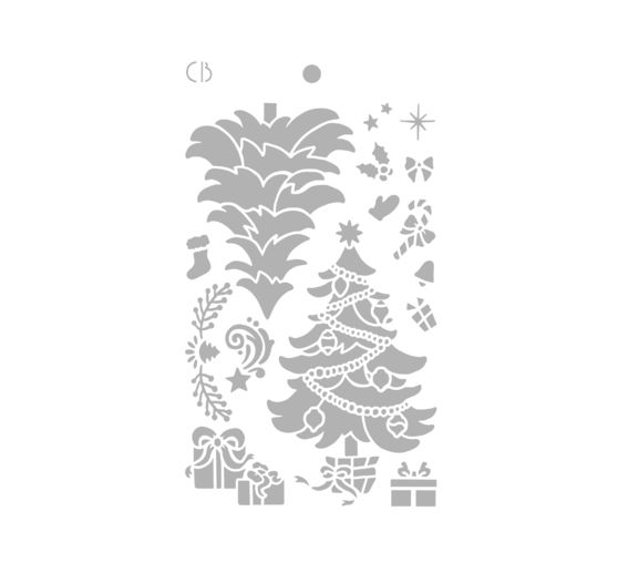 Schablone "Christmas tree"