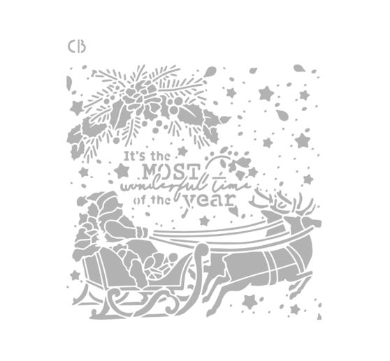 Schablone "Wonderful time"
