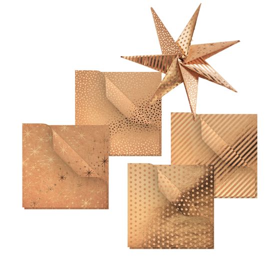 Folding paper "Kraft paper gold"