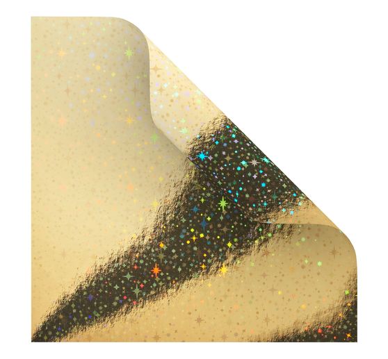 Faltpapier "Holografie Gold"