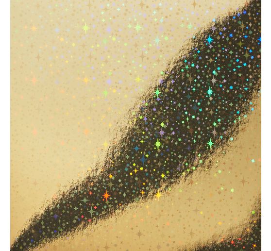 Faltpapier "Holografie Gold"