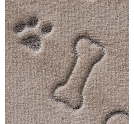 Fleece-Stoff Doubleface "Hundeknochen und Pfoten"