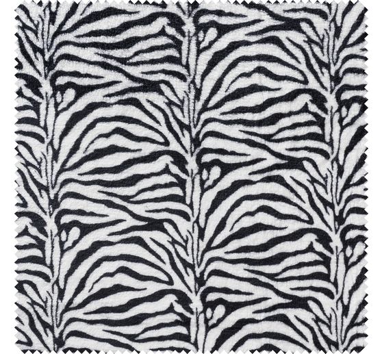 Fleece-Stoff "Tierfell Zebra"
