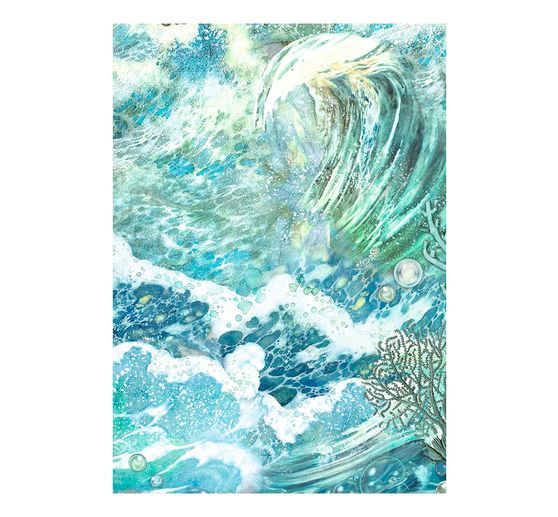 Motiv-Strohseide Backgrounds "Songs of the Sea"