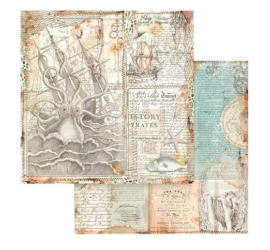 Scrapbook-Block "Songs of the Sea - Backgrounds"