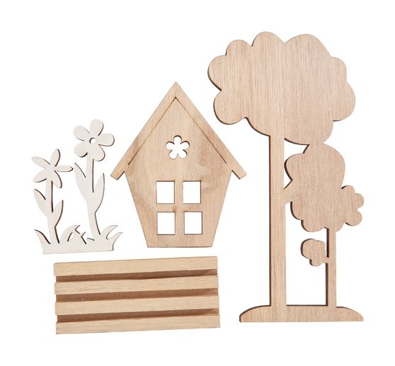 VBS Holz-Steckmotiv "Haus im Grünen"
