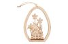 VBS Wooden building kit egg pendant "Bunny with carrot"