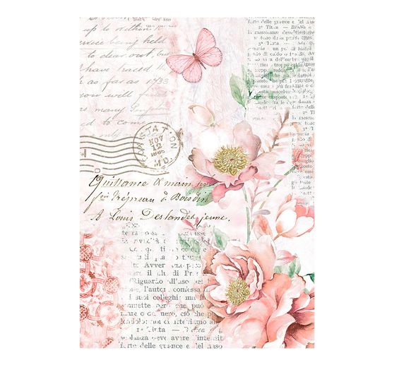 Motif straw silk backgrounds "Roseland"