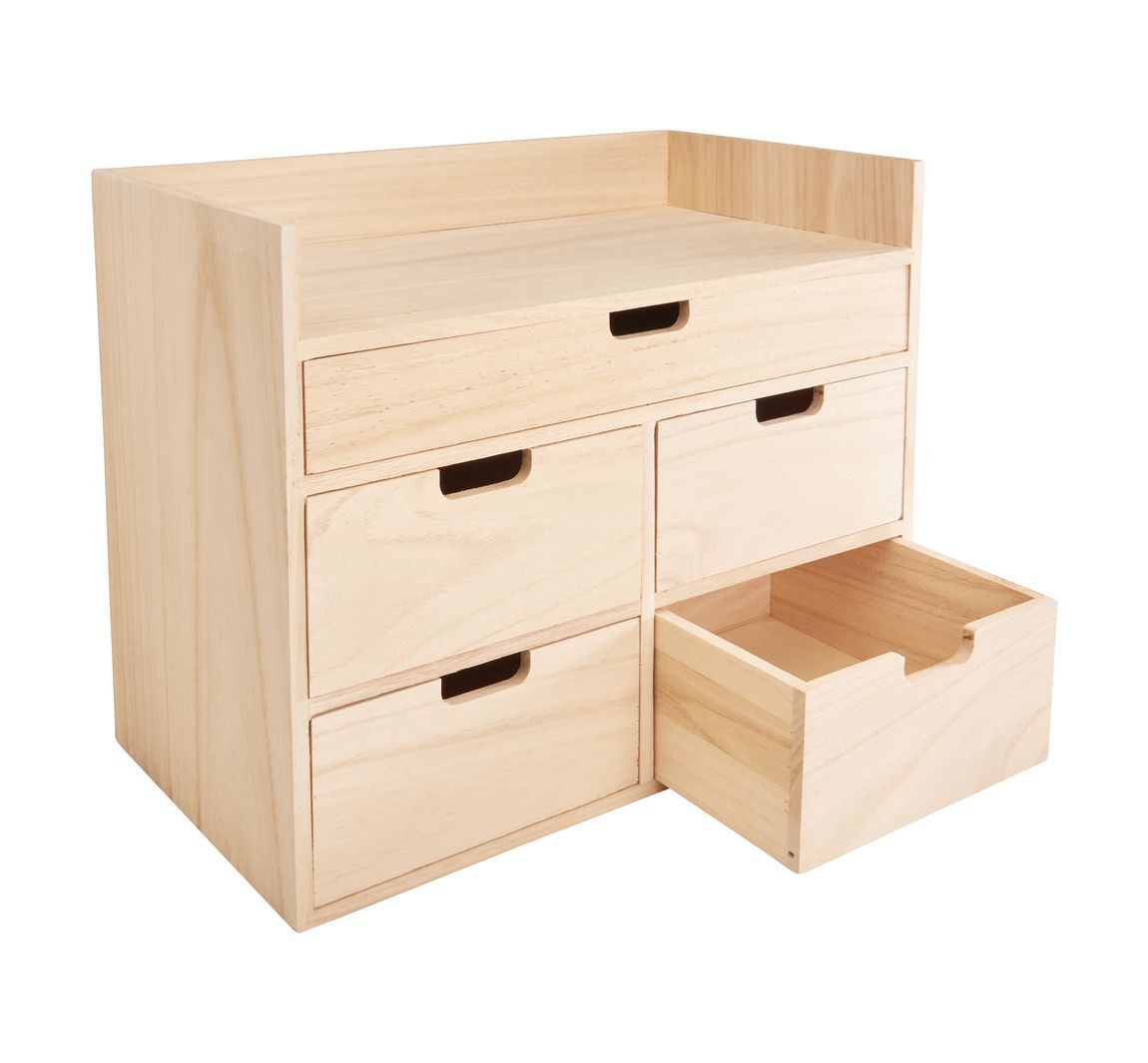 VBS Schreibtisch-Organizer Schubladenbox mit Ablage