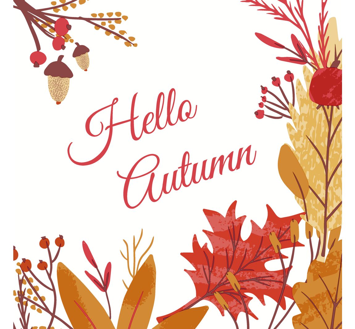Serviette "Hello Autumn"