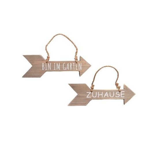 Holz-Schild "Pfeil"