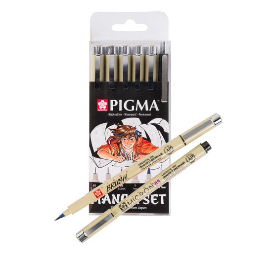 Sakura Pigma Micron "Manga Collection", set of 6