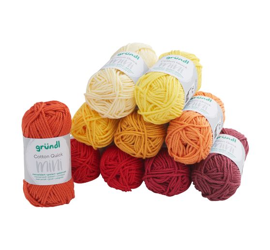 Gründl Cotton Quick Mini "Shades of Yellow and Red"