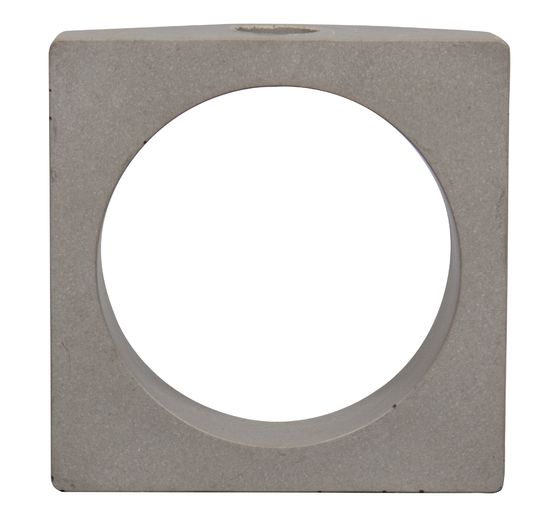 Silikon Gießform "Vase Quadrat mit Kreis"