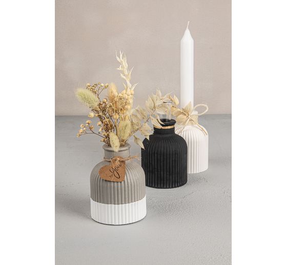 Gießform "Vase fein geriffelt"