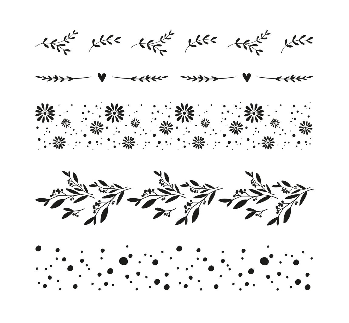 Clear Stamps "Blumenmotive"