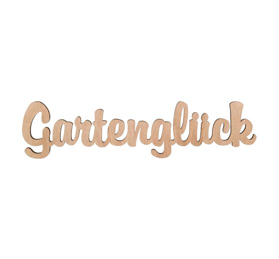 Schriftzug "Gartenglück"