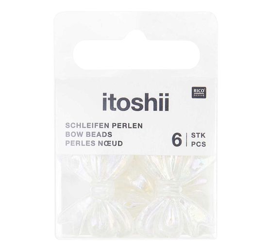 itoshii Perlen-Set "Schleifen Holografisch"