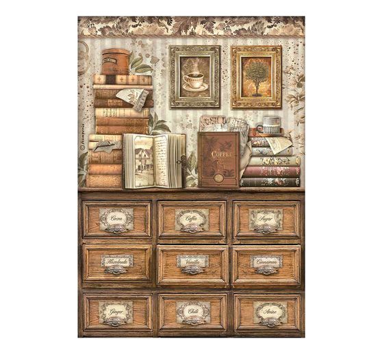 Motif straw silk assortment "Coffee and Chocolate"