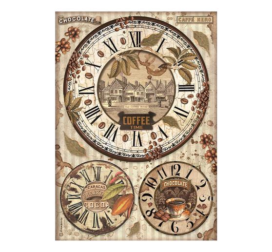 Motif straw silk assortment "Coffee and Chocolate"