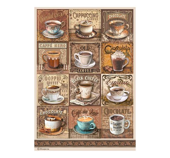 Motif straw silk assortment "Coffee and Chocolate"