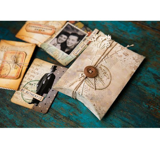 Sizzix Thinlits Stanzschablone "Pillow Box + Bag by Tim Holtz"