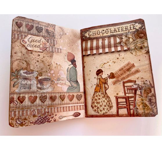 Scrapbook-Block "Coffee and Chocolate"