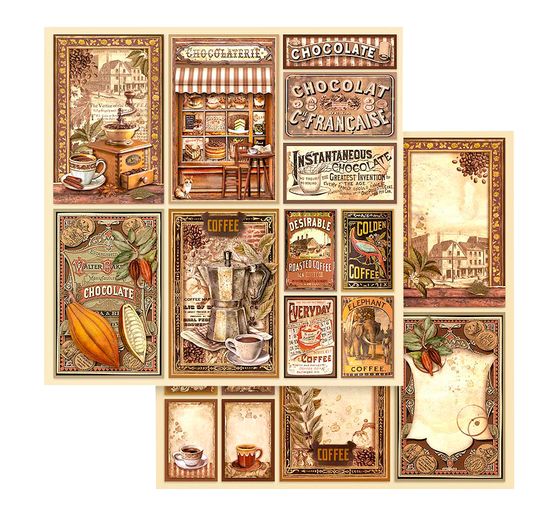 Scrapbook-Block "Coffee and Chocolate"