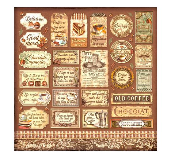 Scrapbook-Block "Coffee and Chocolate"