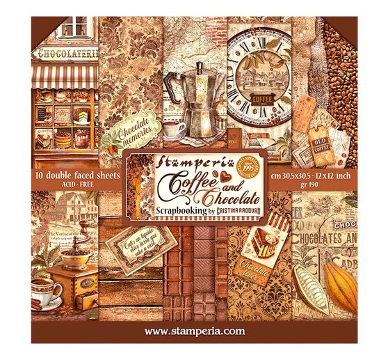 Scrapbook-Block "Coffee and Chocolate"