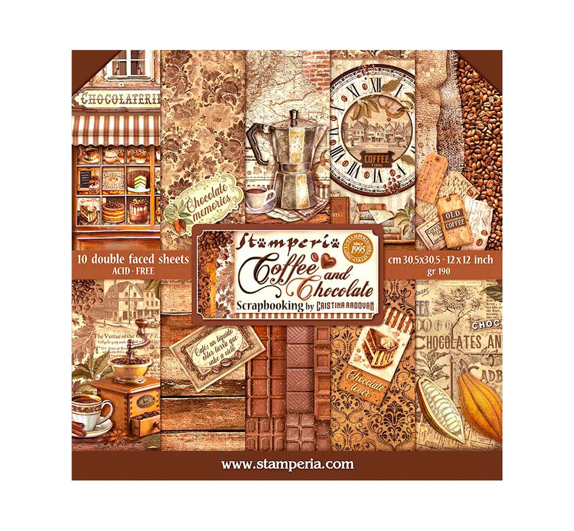 Scrapbook-Block "Coffee and Chocolate"
