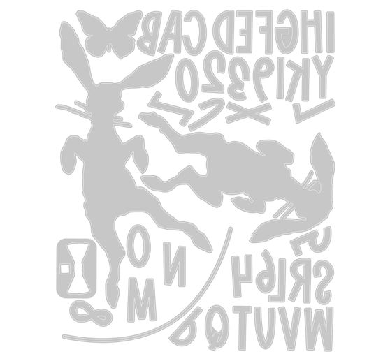 Sizzix Thinlits Punching template "Hippity Hop by Tim Holtz"