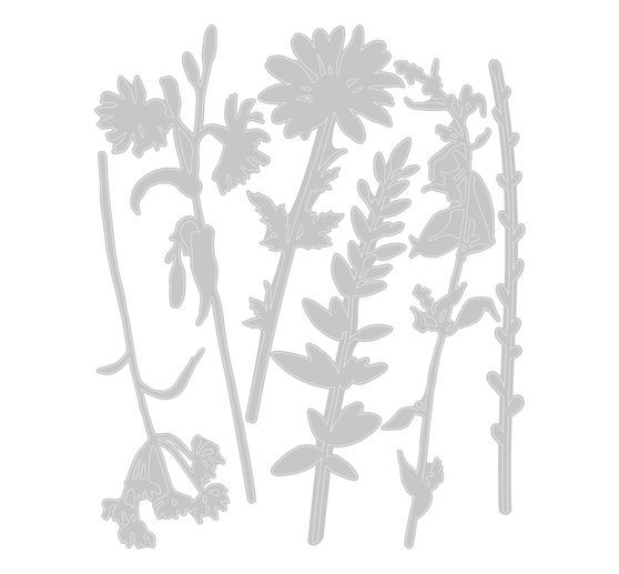Sizzix Thinlits Stanzschablone "Wildflowers by Tim Holtz"