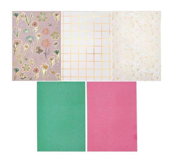 Bastelpapier-Block "Flower Power"