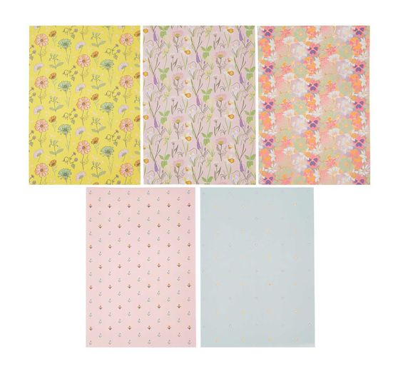 Bastelpapier-Block "Flower Power"