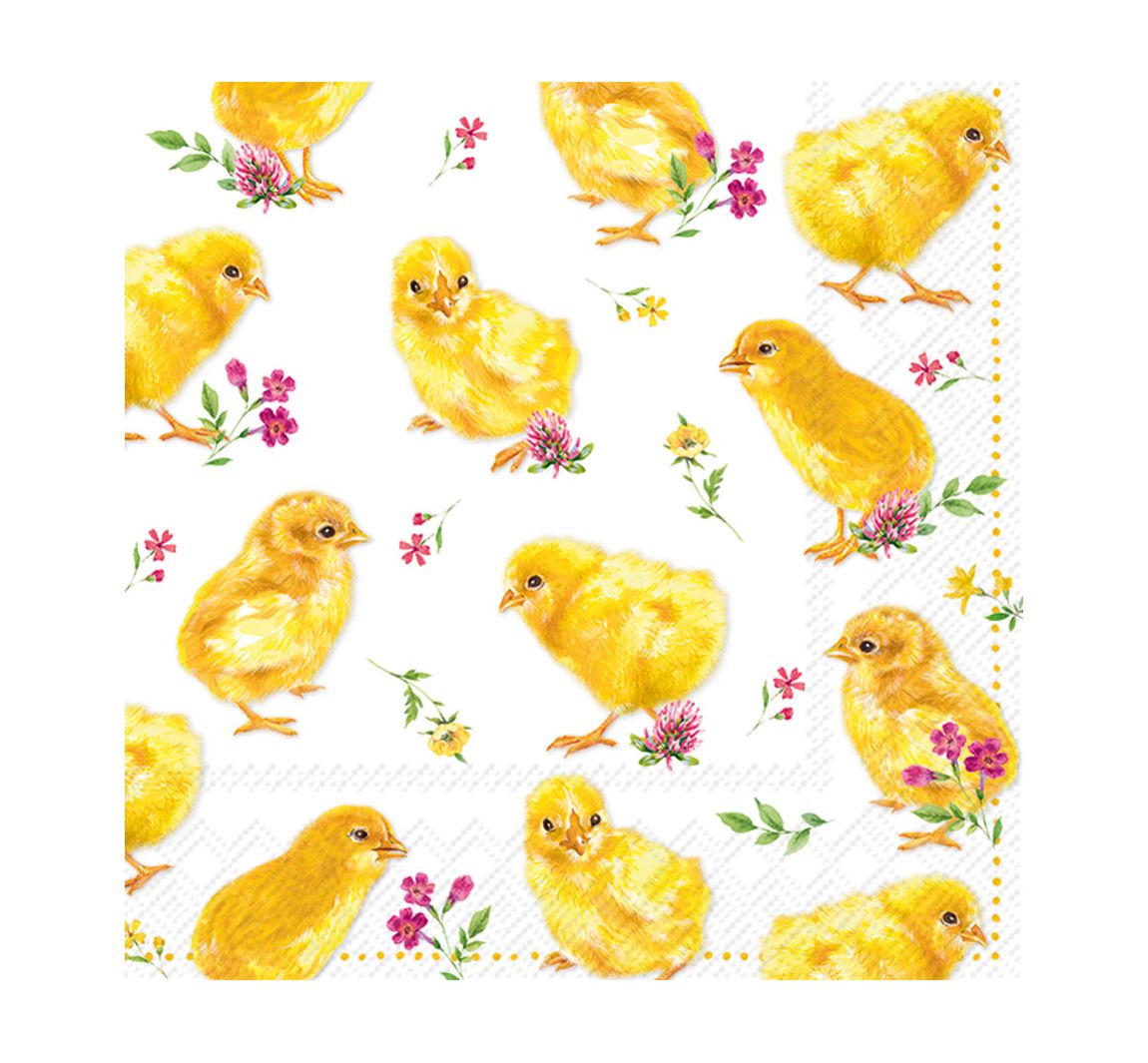 Serviette "Gelbe Küken"