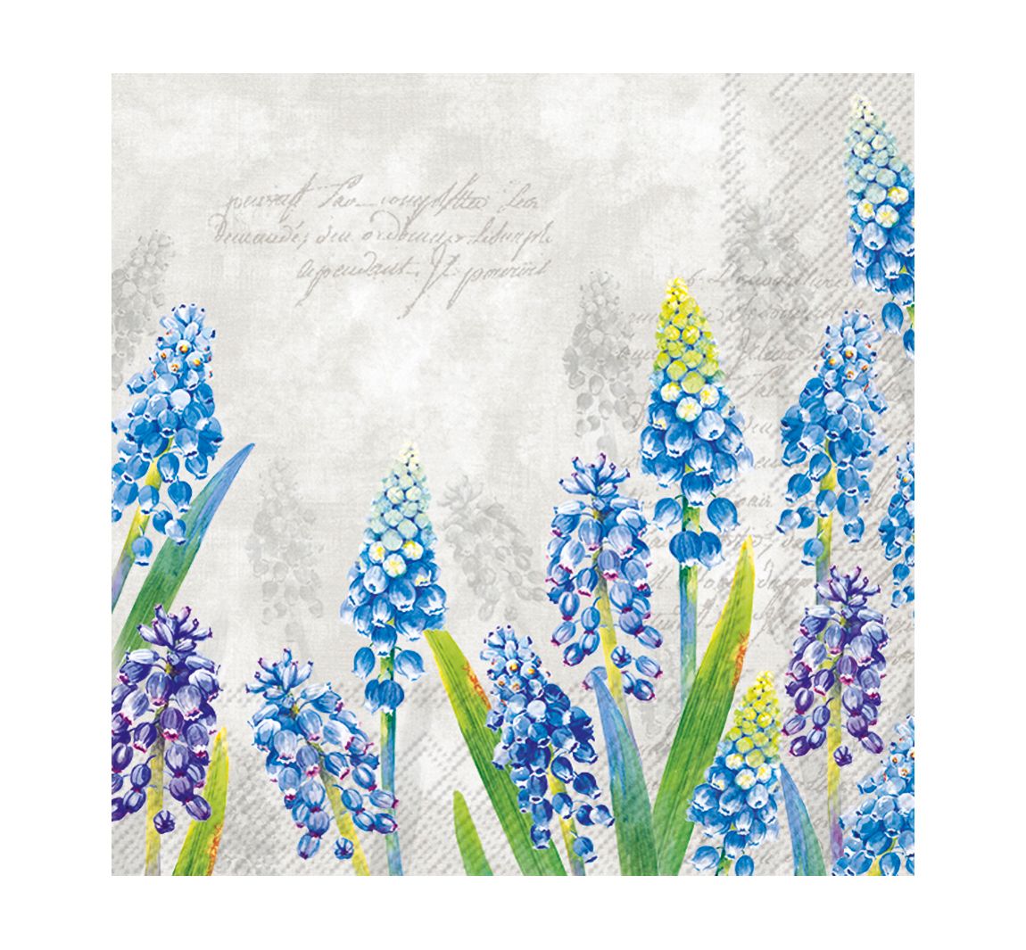 Serviette "Blaue Perlhyazinthe"