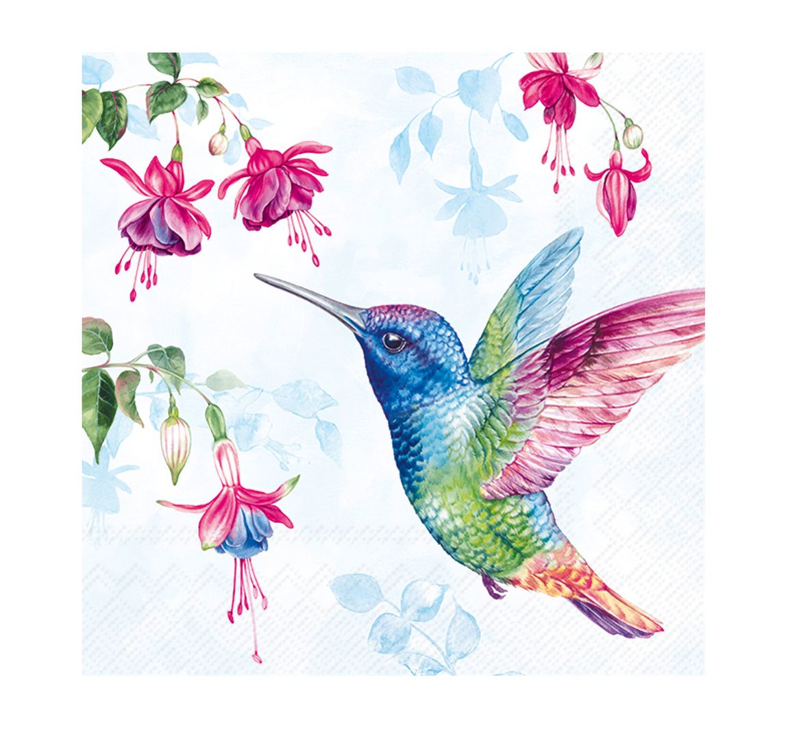 Serviette "Bunter Kolibri"