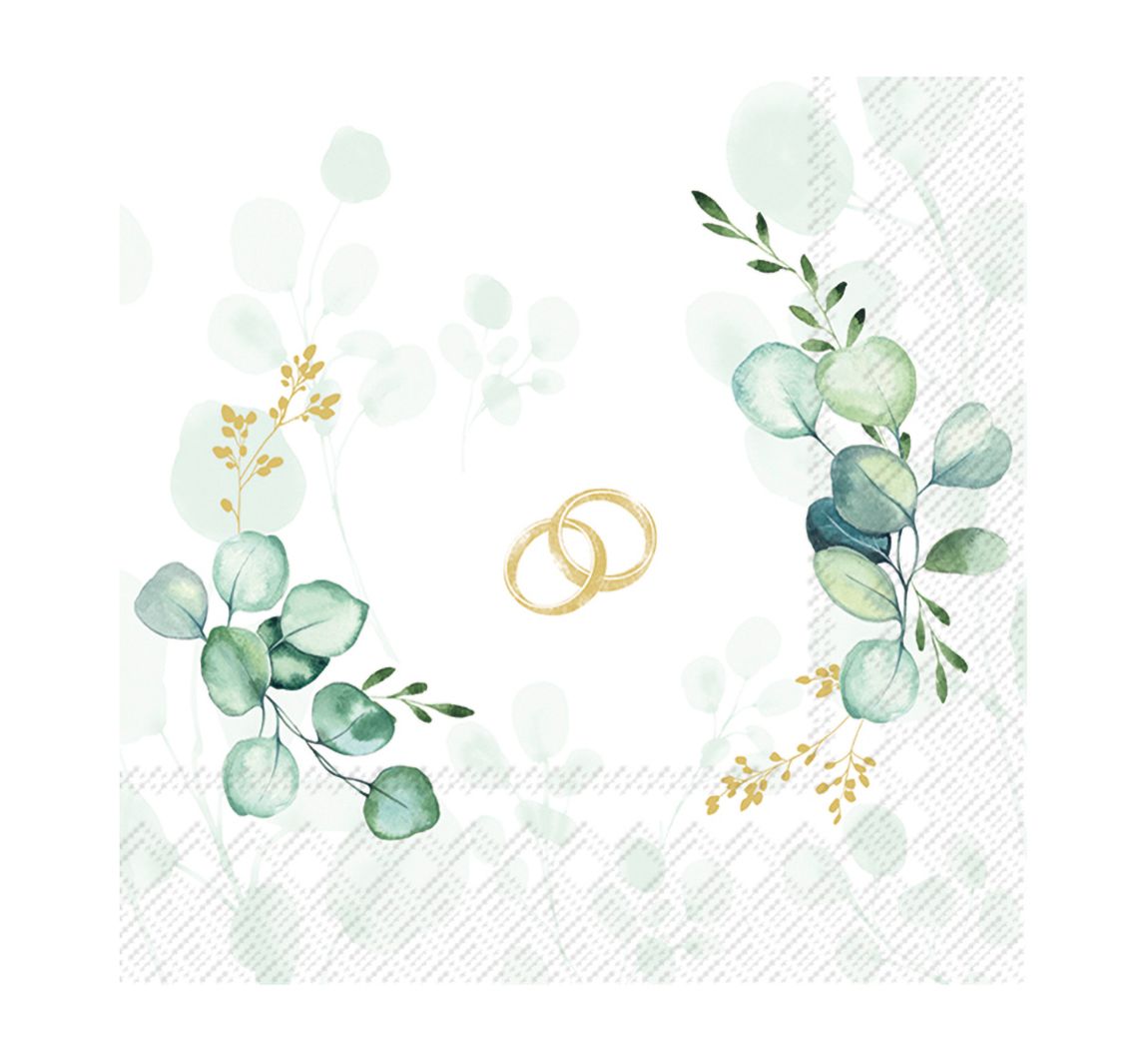 Serviette "Eucalyptus Wedding"
