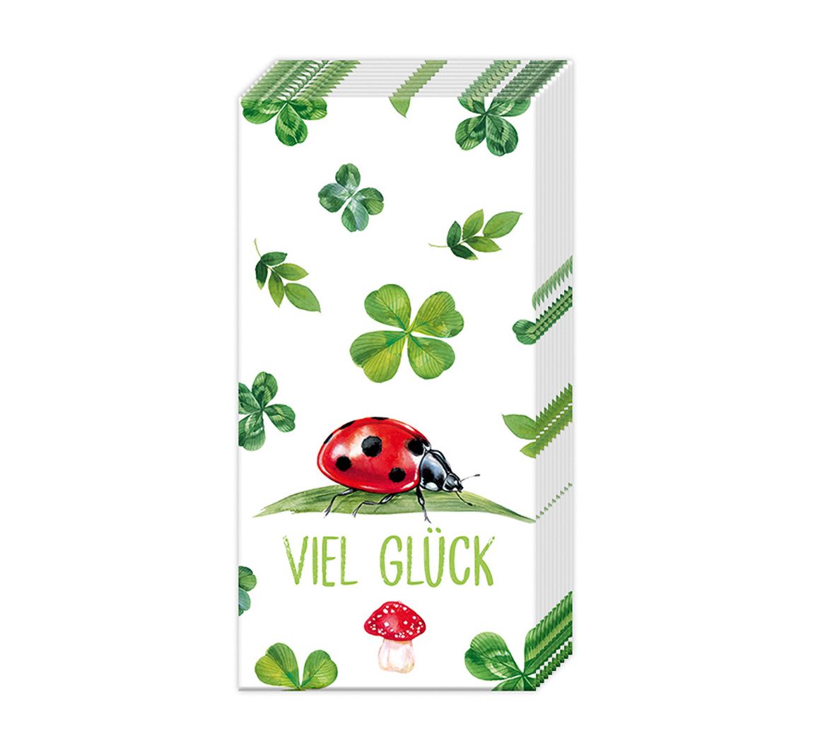 Papiertaschentücher "Viel Glück"